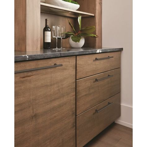 Amerock Radius 10 1/16" Center To Center Bar Pull & Reviews | Wayfair Cabinet Hardware Size, Chrome Cabinet Pulls, Bronze Cabinet Pulls, Champagne Bronze, Handle Cabinet, Black Cabinets, Cabinet And Drawer Pulls, Cabinet Decor, Cabinet Drawers