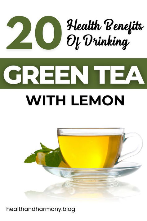 Drinking green tea with lemon can do wonders for your body! From helping with weight loss and energy to fighting off sickness and inflammation, this combo is a natural way to feel your best. Benefits Of Drinking Green Tea, Green Tea With Lemon, Drinking Green Tea, Tea With Lemon, Healthy Living Tips, Living Tips, Green Tea, Health Benefits, Healthy Living