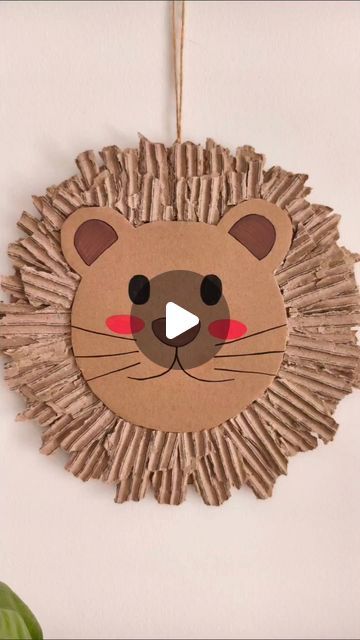 Lion Crafts For Kids, 2024 Title, Lion Ornament, Lion Craft, Kids Handicraft, Totes Ideas, 3d Craft, Au Pair, April 4