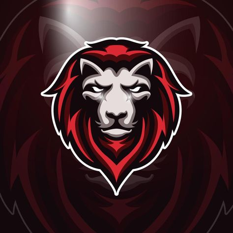 Angry Red Lion for esport and sport mascot logo isolated on dark Red Background Dark Red Background, Red Lion, Mascot Logo, Red Background, Cartoon Art, Dark Red, Vector Art, Lion, Black And Red