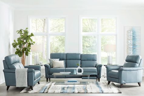 Aqua living room decor