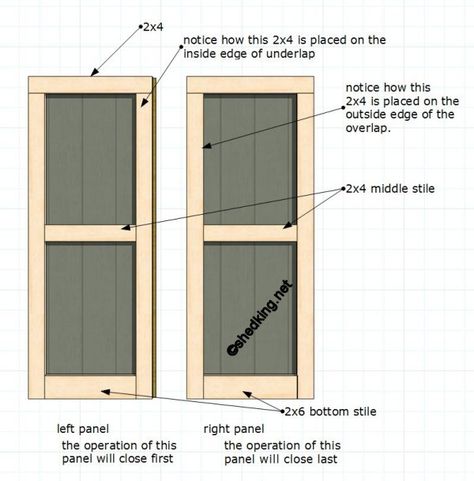 double shed door parts Double Shed Door, Double Shed Doors, Shed Door, Wood Shed Plans, Wood Storage Sheds, Cheap Sheds, Door Plan, Shed Building Plans, Large Sheds