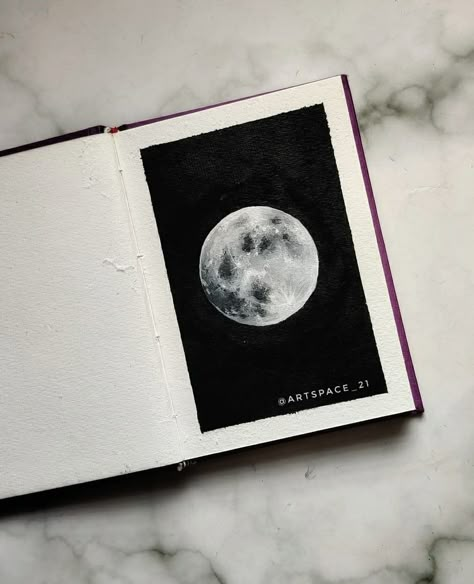 Moon Painting Acrylic Aesthetic, Gouche Painting Moon, Moon With Acrylic Paint, Moon Sketches Aesthetic, Drawing Moon Acrylic, Sketch Of Moon, Moon Paintings Aesthetic, Moon Paintings Acrylic, Moon Sketch Aesthetic