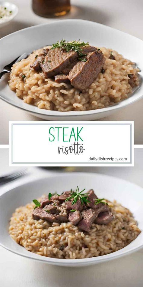 This Italian Beef Risotto is one of our go-to recipes when we are looking for comfort food. Hearty, flavorful and slow cooked to perfection. Beef Risotto, Italian Beef, Beef Tips, Risotto Recipes, Slow Cooked, Winter Food, Cooking And Baking, Recipe Ideas, Slow Cooker