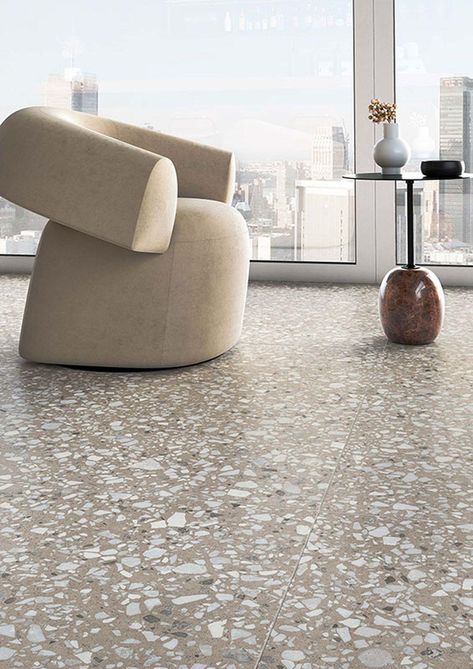 Casalgrande Padana Terrazo Tile, Terrazo Flooring, Terazzo Floor, Beige Terrazzo, Facade Cladding, Terrazzo Tile, Floating Floor, Floor Edging, Unglazed Porcelain