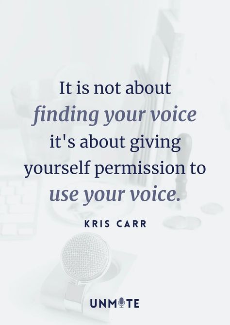 "It is not about finding your voice it's about giving yourself permission to use your voice." #Unmute Found My Voice Quotes, Using Your Voice Quotes, Quotes On Voice, Finding My Voice Quote, Quotes About Voice, Finding My Voice, Finding Your Voice Quotes, Find Your Voice Quotes, Use Your Voice Quotes