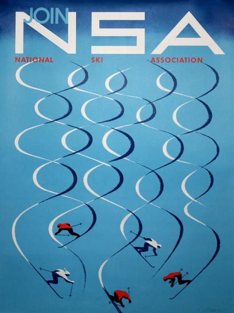 Ski Posters by the two Herberts - #HerbertBayer 1957 #HerbertMatter 1934    via @ArtGuideAlex Herbert Bayer, Snow Design, Pattern Photography, Poster Inspiration, Corporate Art, Ski Posters, Josef Albers, Swiss Design, Lighting Logo