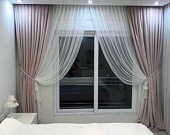 Curtain Designs For Bedroom, Curtains Living Room Modern, Layered Curtains, Plain Curtains, Living Room Decor Curtains, Luxury Curtains, Elegant Curtains, Stylish Curtains, Curtains Living