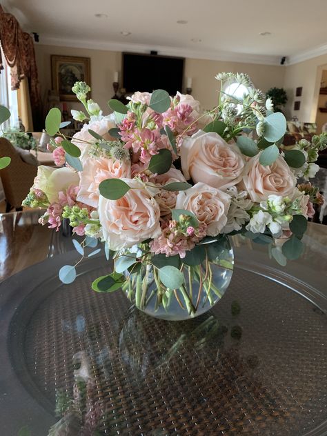 Small rose centerpiece