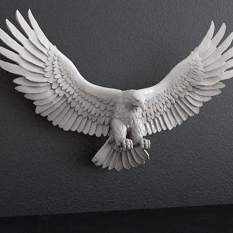 3d Wall Sculpture Art Bird, San Gohan, Eagle 3d, Eagle Sculpture, 3d Wall Sculpture, Wood Sculpture Art, Eagle Statue, Anatomy Sculpture, Eagle Wallpaper