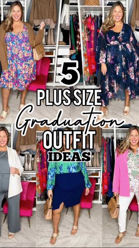 Graduation Outfit Ideas For Mom, Mom Graduation Outfit, Plus Size Graduation Outfit, Graduation Outfit Ideas Plus Size, Graduation Outfits For Mothers, Plus Size Graduation, Graduation Outfit Ideas High School, High School Graduation Outfit, Sunday Best Outfit