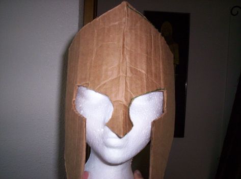 How to Make Spartan Armor From Cardboard: 8 Steps Cardboard Helmet, Templar Armor, Roman Soldier Helmet, No Retreat No Surrender, Cardboard Decor, 300 Spartans, Greek God Costume, Spartan Armor, Cardboard Template