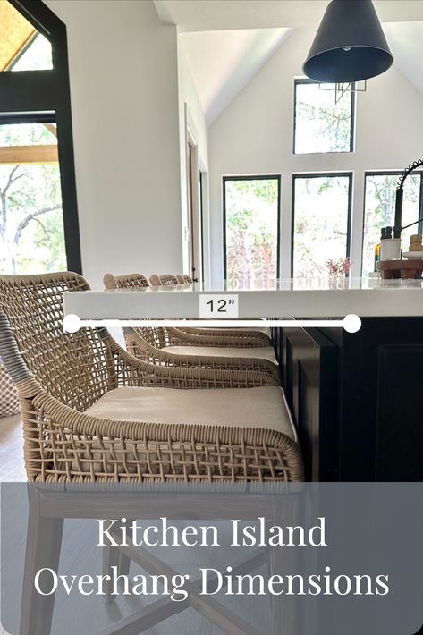 kitchen island overhang dimensions Kitchen Counter Overhang, How To Extend A Kitchen Island, Overhang Island Kitchen, Island Dimensions Kitchen, 3 X 5 Kitchen Island, No Sink Kitchen Island, Unattached Kitchen Island, Ada Kitchen Island, Kitchen Island Overhang For Seating