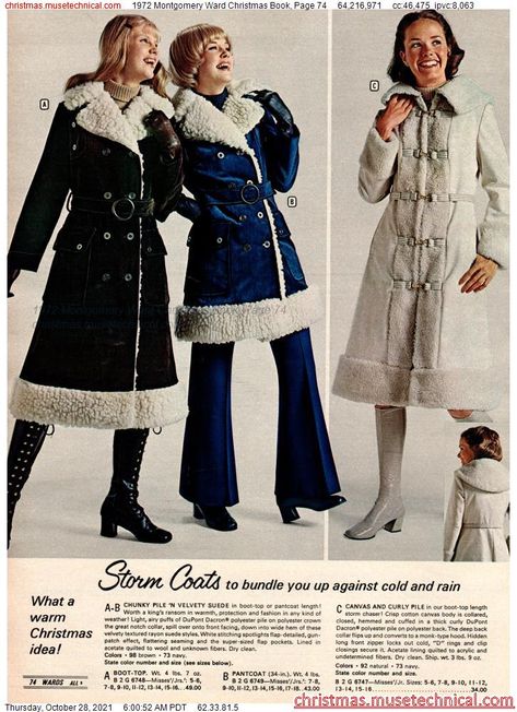 70 Fashion, 70s Vintage Fashion, Fashion 1970s, 1900s Fashion, Outfits 70s, 60s And 70s Fashion, 70s Inspired Fashion, Seventies Fashion, Montgomery Ward