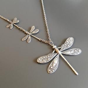 Silver Dragonfly Necklace, Dragonfly Gifts, Dragonfly Bracelet, Birthday Sister, Dragonfly Jewelry, Dragonfly Necklace, Dragonfly Earrings, Dragonfly Pendant, Party Necklace