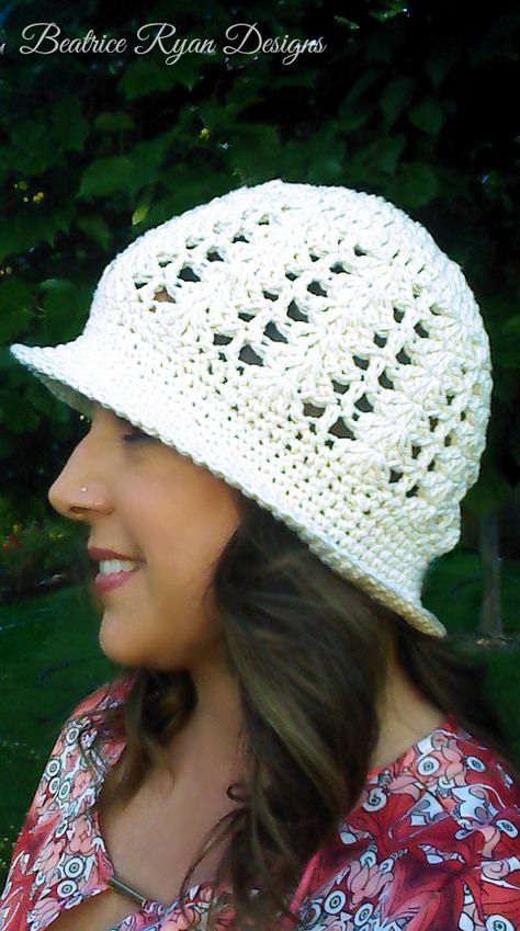 Crochet Summer Hats, Crochet Sun Hat, Crochet Shell Stitch, Crocheted Hat, Crochet Hat Free, Shell Stitch, Crochet Hats Free Pattern, Crochet Cap, Crochet Summer