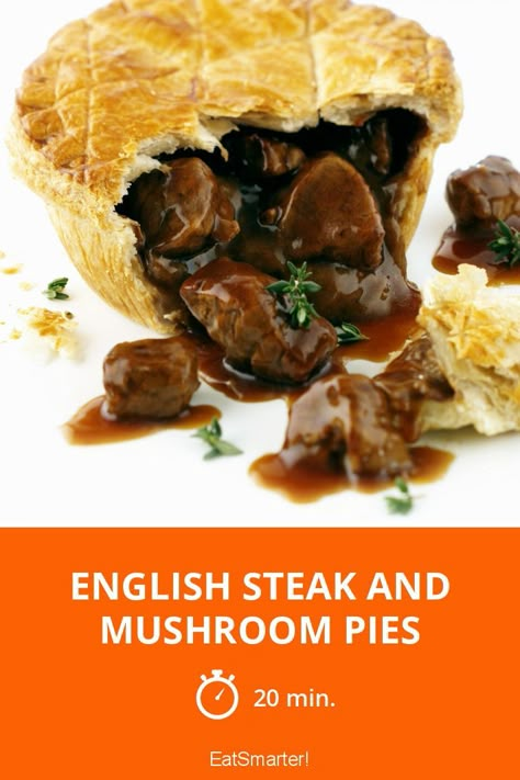 Steak And Mushroom Pie, Beef And Mushroom Pie, Beef Pot Pie, Dinner Pies, Steak Pie, Meat Pie Recipe, British Cooking, Beef Pies, Mushroom Pie