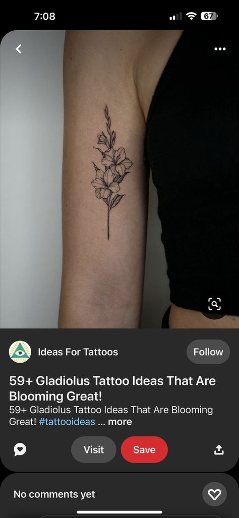 Gladiola Flower Tattoo, Gladius Flower, Gladiolas Tattoo, Gladiola Flower, Gladiolus Tattoo, Birth Flower Tattoos, Leg Sleeve, Leg Sleeves, Birth Flower