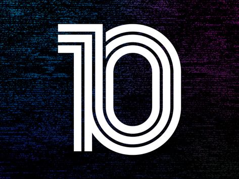 Search Designs on Dribbble 10 Logo Design Number, 10 Anniversary Logo, Anniversary Images, 10 Logo, Anniversary Logo, Poster Design Inspiration, 10 Year Anniversary, Graphic Design Fun, Logo Design Creative