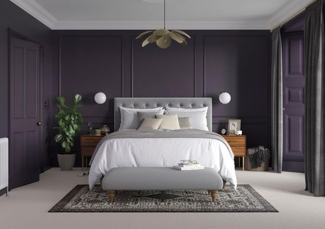 Khaki Paint, Aubergine Paint, Aubergine Color, Colour Ideas, Khaki Color, First Home, Designer Collection, Painting Inspiration, Decorative Painting