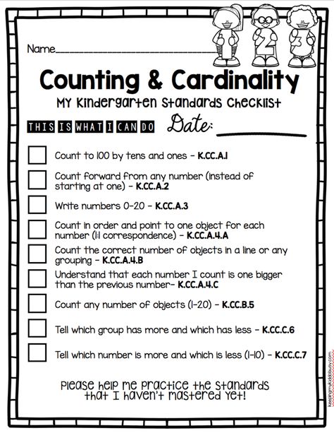 Kindergarten Standards - I Can Statements - FREEBIES — Keeping My Kiddo Busy Kindergarten Standards, Kindergarten Assessment, Eureka Math, Common Core Kindergarten, Math Assessment, I Can Statements, Kindergarten Lesson Plans, Kindergarten Fun, Kindergarten Math Activities