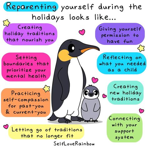 A Guide to Reparenting Yourself During the Holidays - Self-Love Rainbow Reparenting Yourself, Be Gentle With Yourself, First Blog Post, Love Rainbow, Meaning Of Love, Make Good Choices, I Got Married, Best Husband, Self Compassion