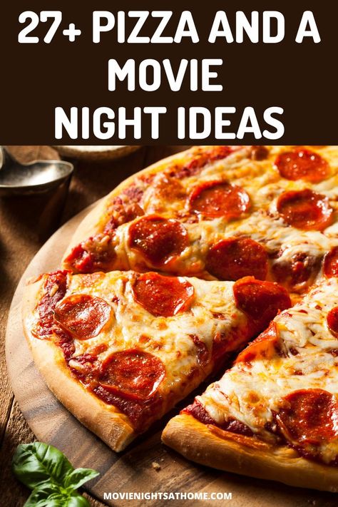 Movie Night Appetizers, Family Movie Night Food, Pizza And Movie Night, Movie Night Activities, Movie Inspired Recipes, Movie Night Ideas, Family Pizza Night, Movie Night Dinner, Movie Night Theme