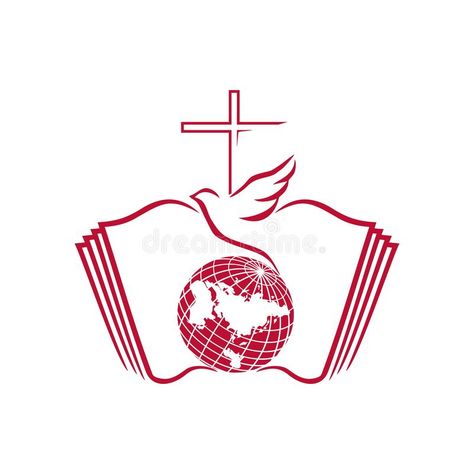 Spirit Illustration, Cross Of Jesus, Open Bible, Diesel Watch, Church Logo, Church Ministry, The Dove, A Symbol, The Holy Spirit