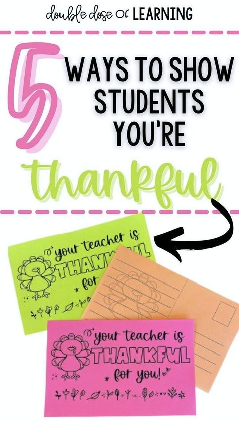 Here are my favorite 5 ways to show students we are thankful for them! I love making sure each student feels special this holiday season. Check out these easy to implement thankful ideas. Thankful Ideas, Student Posters, November Ideas, Gratitude Board, Printable Postcards, Thanksgiving Math, Cheap Ideas, Elementary Teaching, 5th Grade Classroom