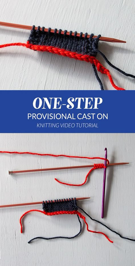 Provisional Cast On Knitting, Stocking Patterns, Small Knitting Projects, Ladies Knitting Patterns, Cast On Knitting, Provisional Cast On, Knitting Videos Tutorials, Cable Knitting Patterns, Knitting Help