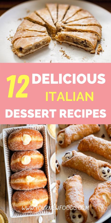 Italian Potluck Dessert, New York Italian Recipes, Italian Deserts Italy, Traditional Italian Easter Desserts, Best Italian Dessert Recipes, An Italian In My Kitchen Recipes, Italian Dessert Ideas, Authentic Italian Cookies, Italian Bakery Recipes