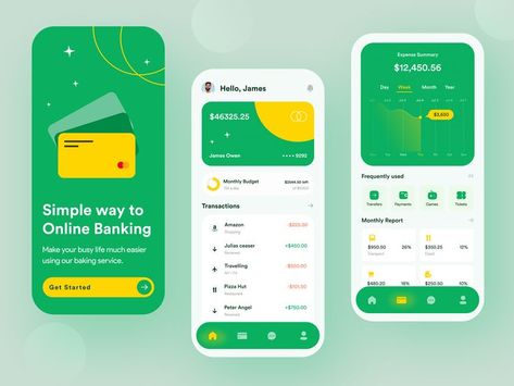 Mobile App Design Templates, Fintech App, Mobile Banking App, Ux Design Process, Card Ui, Ui Ux App, Credit Card App, Ux Mobile, Mobile App Design Inspiration