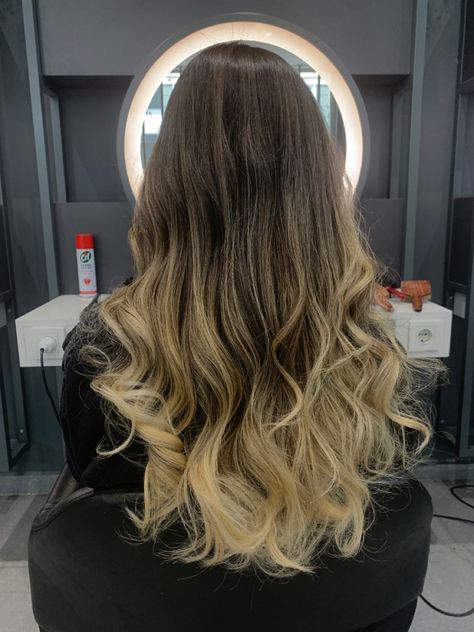 Ombre hair yellow Yellow Ombre Hair, Hair Yellow, Yellow Blonde, Yellow Ombre, Birthday Hair, Baby Yellow, Ombre Hair, Light Yellow, Blonde