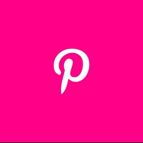 Hot Pink Pinterest Icon, Preppy Pinterest Icon, Bright Pink Icons For Apps, Bright Color App Icons, Hot Pink Tiktok Icon, Barbie App Icons, Bright Pink App Icons, Pinterest Pink Icon, Pinterest Icon Pink