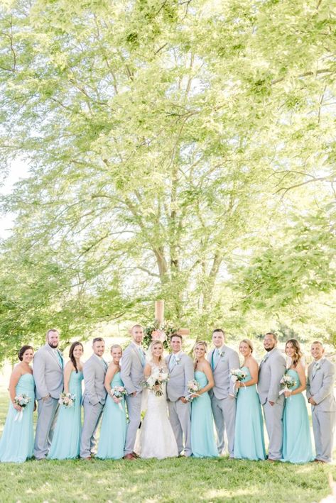 Gray And Teal Wedding Colors, Teal And Gray Wedding Ideas, Teal And Gray Wedding, Teal And Grey Wedding, Gray Wedding Colors, Wedding Color Palette Summer, Exotic Wedding, Tiffany Blue Wedding, Aqua Wedding