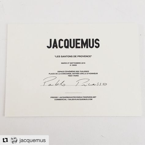 See this Instagram photo by @imprimeriedumarais • 84 likes High End Invitation, Jacquemus Graphic Design, Loewe Invitation, Pr Invitation, Jacquemus Branding, Fashion Week Invite, Fashion Invite, Fashion Invitation, Order Letter