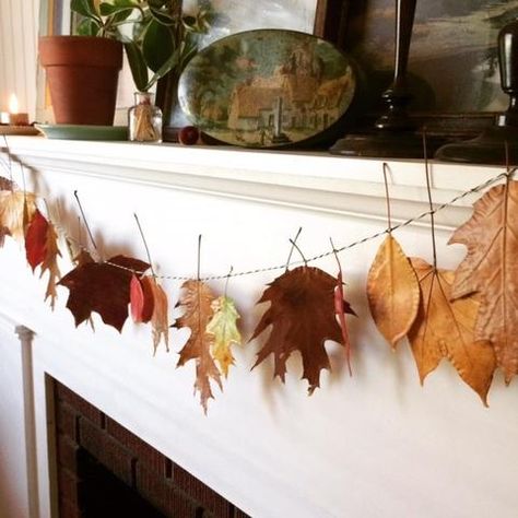 BEESWAX DIPPED LEAVES for your Autumn Decor. Easy tutorial on dipping beeswax leaves to add a touch of Fall to your home decor. Make a leaf garland, wreath, bookmarks and more with this simple craft that's easy for all ages. Natural Fall Decor, Fall Leaf Decor, Leaf Projects, Garland Wreath, Fall Leaf Garland, Fall Garland, Fall Farmhouse, Autumn Decorating, Leaf Crafts