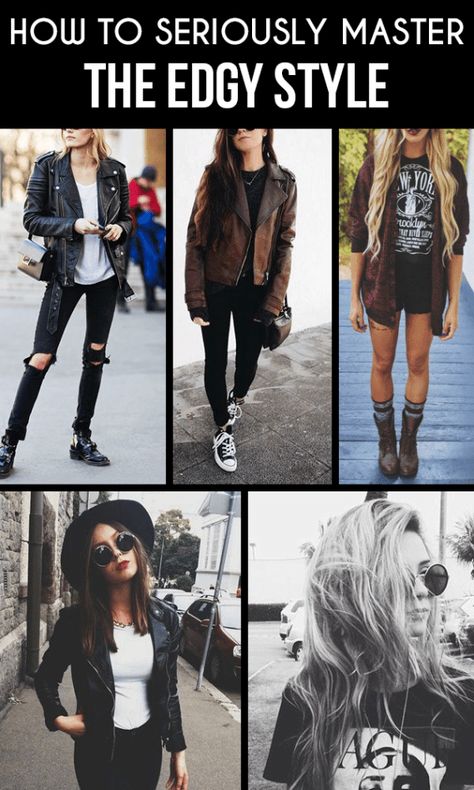 How To Seriously Master The Edgy Style - Society19 Mode Edgy, Rocker Chic Style, Style Inspiration Edgy, Look Grunge, Style Definition, Outfits Edgy, Mens Fashion Edgy, Edgy Chic, Women Fashion Edgy