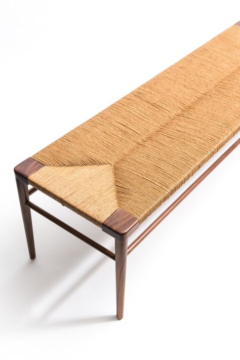 Buy RLB - Woven Rush Bench from Smilow Design on Dering Hall Earthy Industrial, Woven Bench, Shipping Furniture, On Suite, Upcycled Furniture Diy, Woven Furniture, Interior Design Diy, Creative Furniture, Cheap Furniture