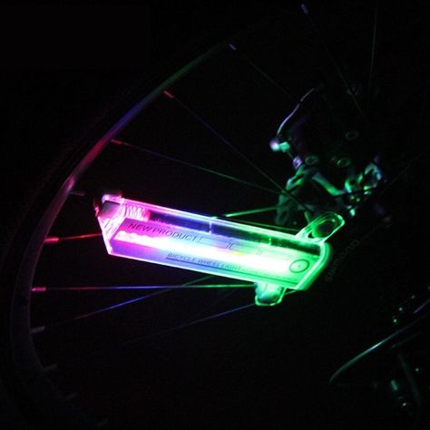 🐣. Offer Xtras! Bicycle Wheel Flashing Light for $23.99 #for #easy #night #press #king #men #thermal #noisereduction #decoration #kitchen Bicycle Spokes, Bicycle Wheels, Motion Lights, Car Seat Organizer, Light Up The Night, Road Bike Cycling, Bicycle Wheel, Bicycle Lights, Mountain Road