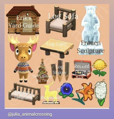 julia_animalcrossing on instagram Acnh Sherb Yard Guide, Anch Villager Yard Guide, Animal Crossing Villager Yard Guide, Acnh Guidebook, Acnh Villager Yard Guide, Erik Acnh, Animal Crossing Yard Guide, Acnh Yard Guide, Acnh Yard