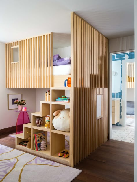 Traditional Japanese Home, Modern Family House, Japanese Home Design, Kids Loft, Kids Loft Beds, Step Inside, Basement Ideas, Architectural Digest, Boy's Room