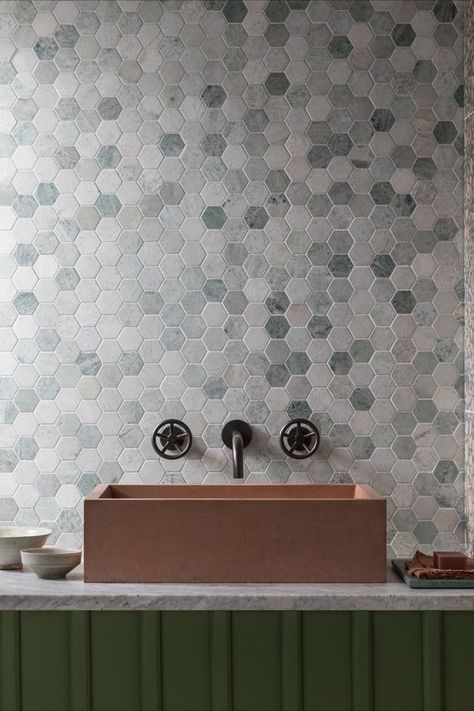 Master Bath Tile, Green Terrazzo, Herringbone Mosaic Tile, Toilet Tiles, Mandarin Stone, Green Porcelain, Hexagon Mosaic Tile, Indoor Tile, Round Tiles