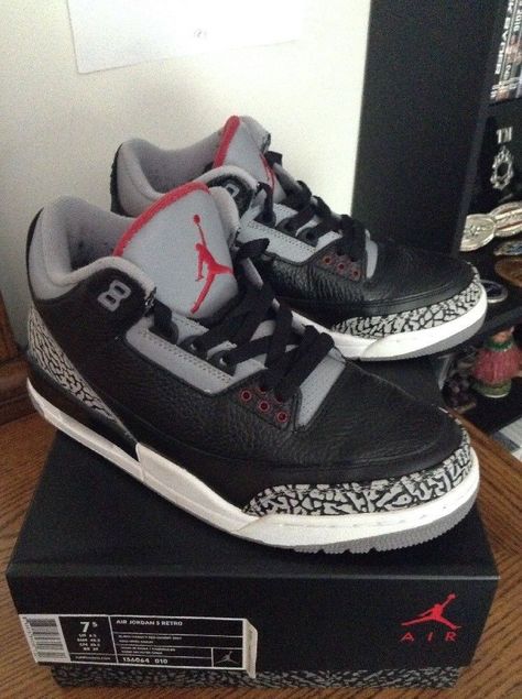 Black Cement 3s, Jordan 3 Black, Cement 3s, Jordan 3 Black Cement, Retro 3, Black Cement, 90s Aesthetic, Air Jordan 3, Jordan 3