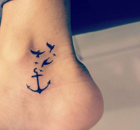 Anchor And Wings Tattoo, Anchor Wave Tattoo, Pretty Anchor Tattoos For Women, Feminine Anchor Tattoo Beautiful, Anker Tattoo For Women, Small Anchor Tattoos For Women, Anchor Tattoos For Women, Tiny Anchor Tattoo, Anchor Tattoo Wrist