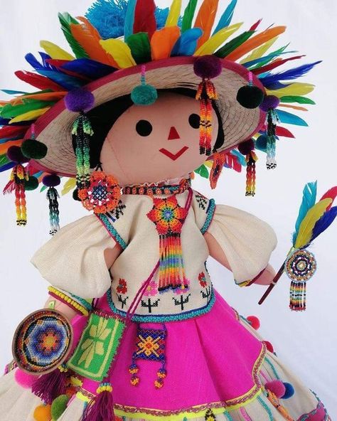 Mexican Doll, Mexican Crafts, Mexico Art, Mexican Decor, Mexican Designs, Mexican Party, Mexican Art, Mexican Folk Art, Small Paintings