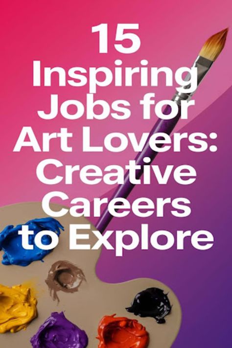 A colorful flat-lay featuring art supplies like brushes, paints, and sketchbooks, symbolizing creative careers for art enthusiasts. Art Careers List, Art Careers Ideas, Art Jobs, Art Careers, Free Online Education, Got The Job, Fulfilling Career, Jobs In Art, Creative Jobs