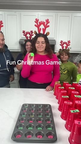 Super Fun Holiday Game 🧑‍🎄 Dad and family bounce ping pong balls int... | christmas games ideas 2023 | TikTok Ping Pong Bounce Game, Christmas Muffin Tin Game, Muffin Tin Game, Christmas Pong Party Games, Games Using Ping Pong Balls, Muffin Tin Christmas Game, Ping Pong Prize Game, Ping Pong Muffin Tin Game, Ping Pong Ball Muffin Tin Game