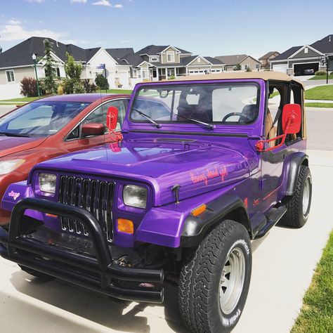 Red & purple 1987 Jeep Wrangler 1987 Jeep Wrangler, Red Purple, Jeep Wrangler, Jeep, Suv Car, Suv, Toy Car, Vehicles, Purple