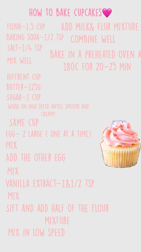 How To Bake Cupcakes, Bake Cupcakes, Art Homework, Cupcake Maker, Hello Cupcake, How To Make Cupcakes, Food Writing, Baking Cupcakes, Recipe Notes